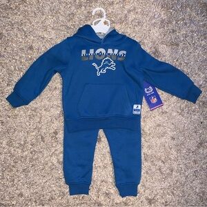 NFL Detroit Lions Blue Kids Hoodie and Pants set